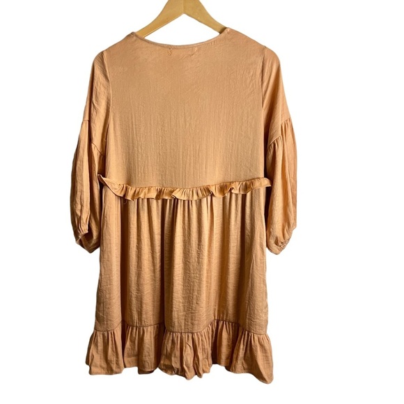 Mustard Seed flowy baloon sleeve dress ruffles boho size S - Picture 3 of 8